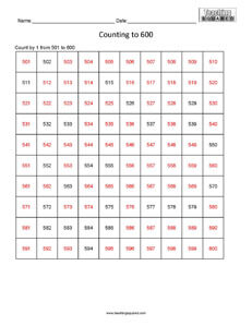 read write and count to 120 worksheets