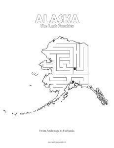 fun Alaska maze game top worksheets