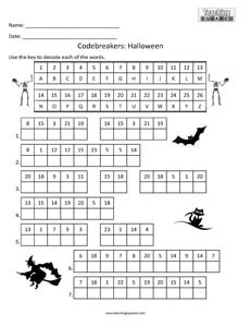 Codebreakers Halloween Fun kids activity