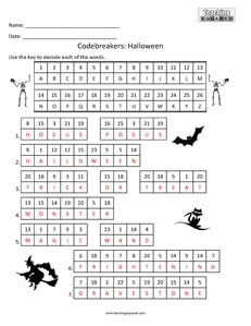Codebreakers Halloween Fun kids activity