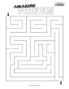 fun maze game top worksheets