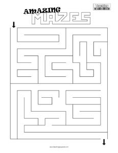 maze game top worksheets