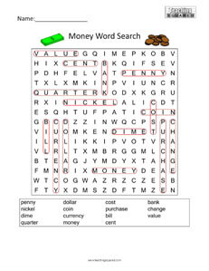 Numbers Word Search Puzzles