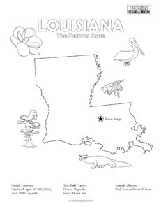 Louisiana Coloring Page