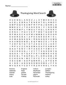 Thanksgiving- Holiday Word Searches Puzzles