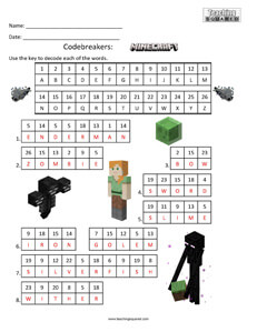 Codebreakers Minecraft Fun kids activity