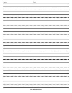 Lined Paper- Horizontal