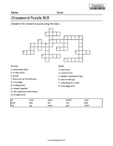 Crossword Puzzle 2nd