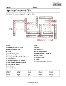 Printable Crossword