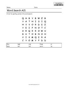Word Search 1st