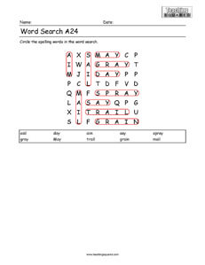 Word Search Puzzle A