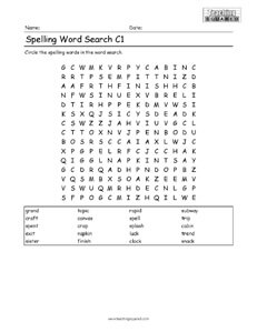 Word Search Puzzle Spelling