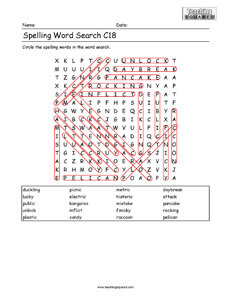 Word Search Spelling