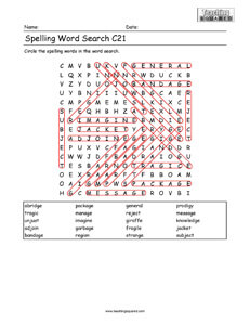 Word Search Spelling
