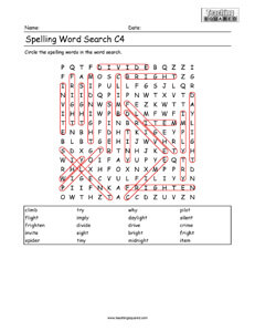 Word Search Spelling C4