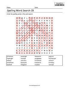 Word Search Spelling C8
