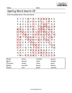 Word Search Spelling C9
