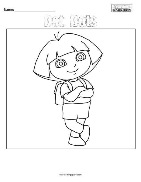 Dora the Explorer Connect the Dot Dots