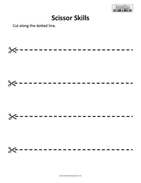 Scissor Skills- Download this free paper to practice scissor skills