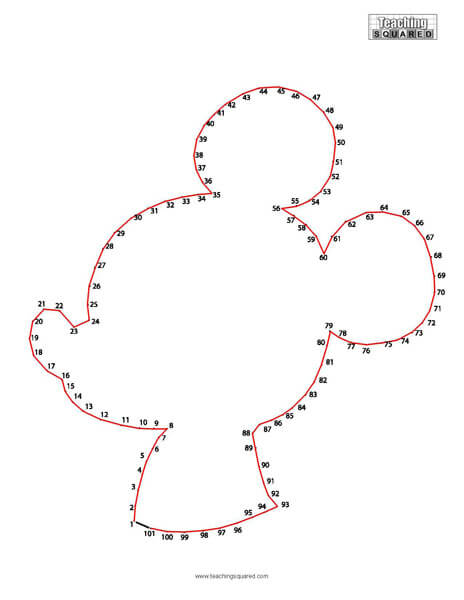 Mickey Mouse Dot to Dot