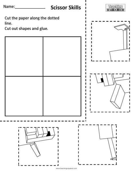 Minecraft- Printable Scissor Skills