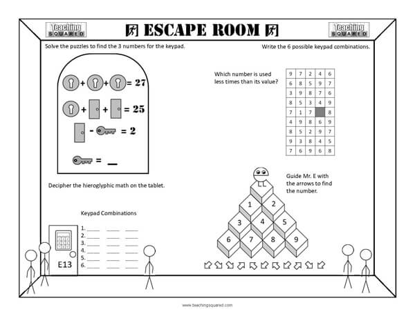 Teaching Squared | Escape Room E13