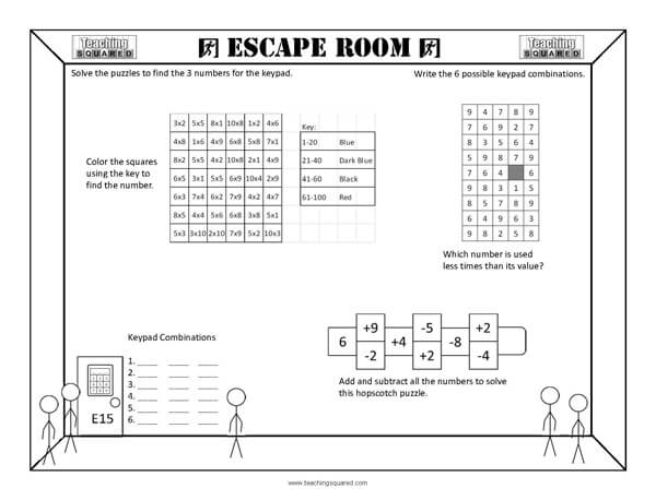 Teaching Squared | Escape Room E15