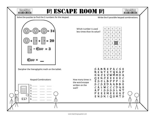 Teaching Squared | Escape Room E17
