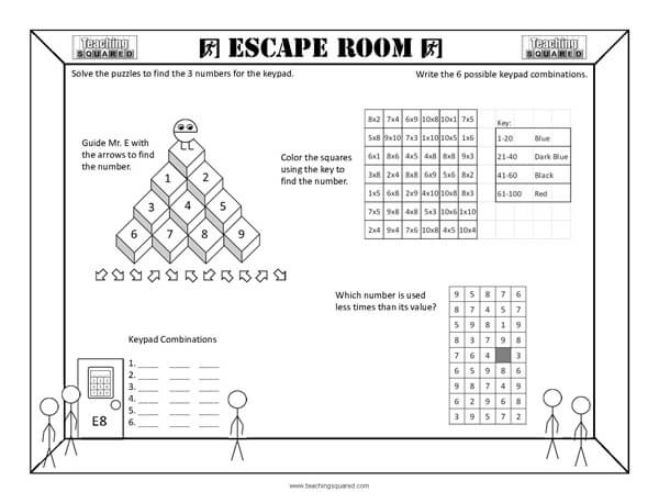 Teaching Squared | Escape Room E8