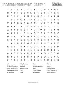 Teaching Squared|Character Word Searches
