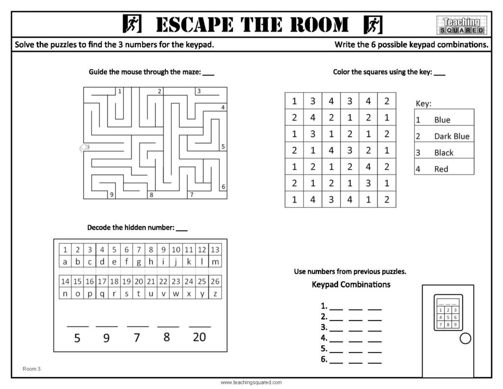 Teaching Squared|Escape the Room Easy