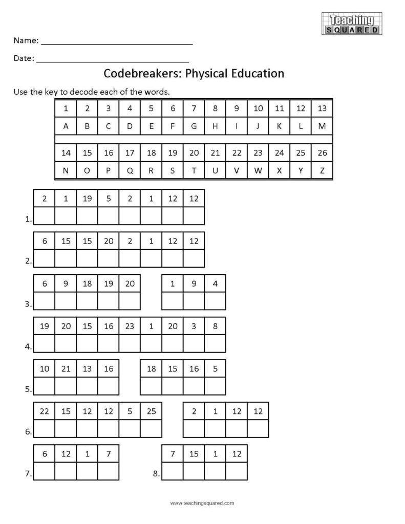 002 Codebreakers Physical Education|Codebreakers